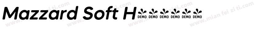 Mazzard Soft H字体转换